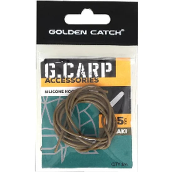 Varnis Siliconic Golden Catch G.carp Silicone Hook Tube, 0.5mm, 1m