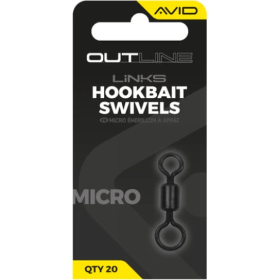 Vartej Avid Outline Micro Hookbait Swivel, 20buc/pac