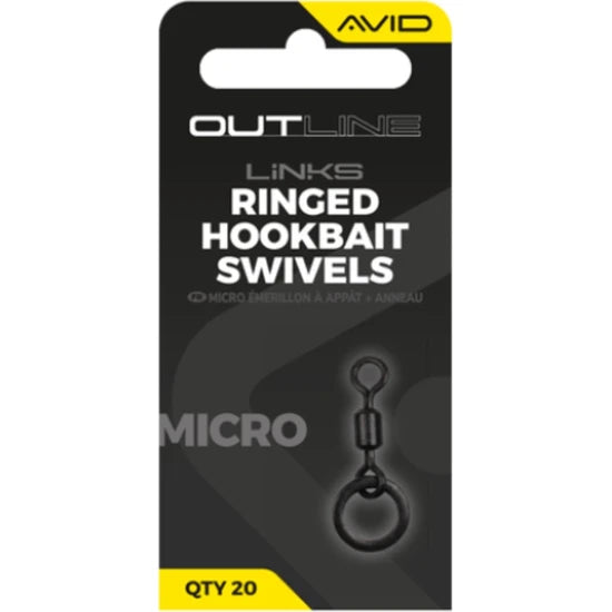 Vartej Avid Outline Micro Ringed Hookbait Swivel, Nr.19, 20buc/pac