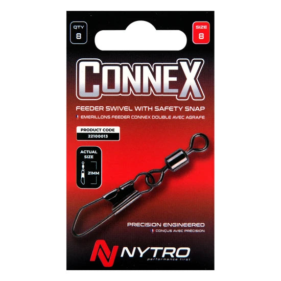 Vartej Agrafa Nytro Connex Feeder Swivel+safety Snap 4lb, Nr.14, 10buc/pac