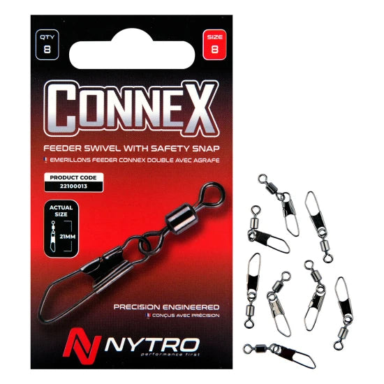Vartej Agrafa Nytro Connex Feeder Swivel+safety Snap 4lb, Nr.14, 10buc/pac