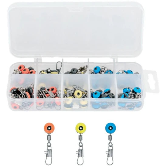 Vartej Carp Zoom Cu Margea Culisanta Si Agrafa Bead Link Swivel, 100buc/pac