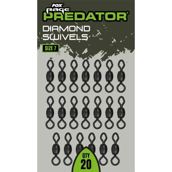 Vartej Fox Rage Predator Diamond Swivels, Nr.7. 20buc/pac
