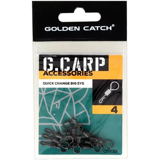 Vartej Golden Catch G.carp Quick Change Big Eye, Nr.4, 10buc/pac