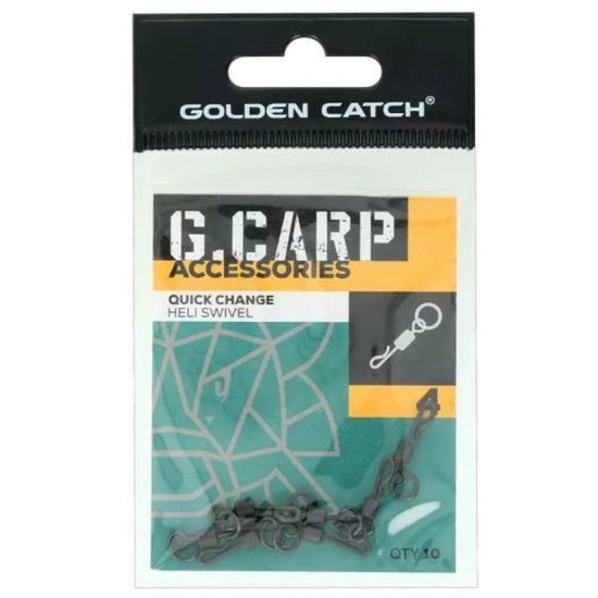 Vartej Golden Catch G.carp Quick Change Heli Swivel, Size 4, 10buc/pac