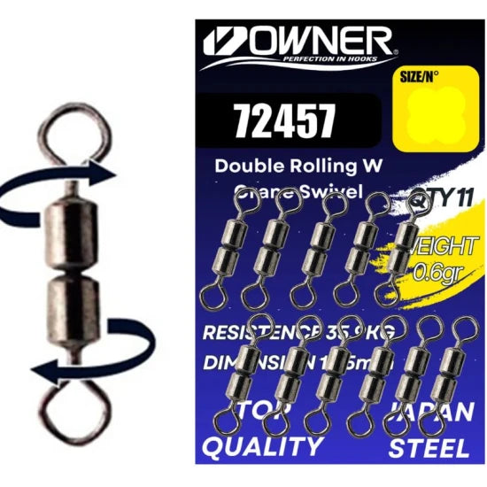 Vartej Owner Amaz Rolling Dublu W Crane Swivel 72457, Nr.18, 12.1kg, 12buc/plic