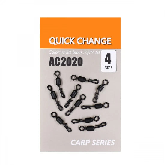 Vartej Rapid Quick Change Negru Mat Nr.4 10buc/plic