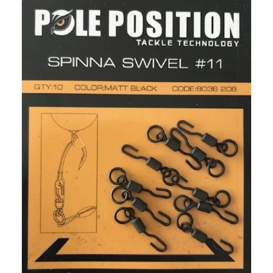 Vartej Rapid Strategy Cu Anou Pole Position Spinna Swivel 8buc/plic Nr.11