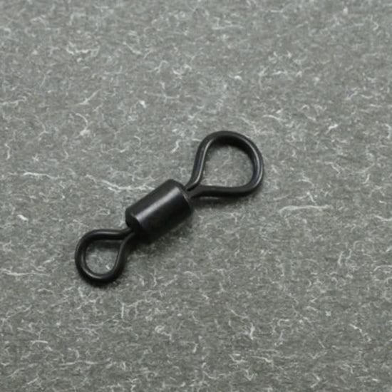 Vartej Rolling Orange Swivels Big Eye Negru Mat Ochet Mare, No.7, 10buc/pac