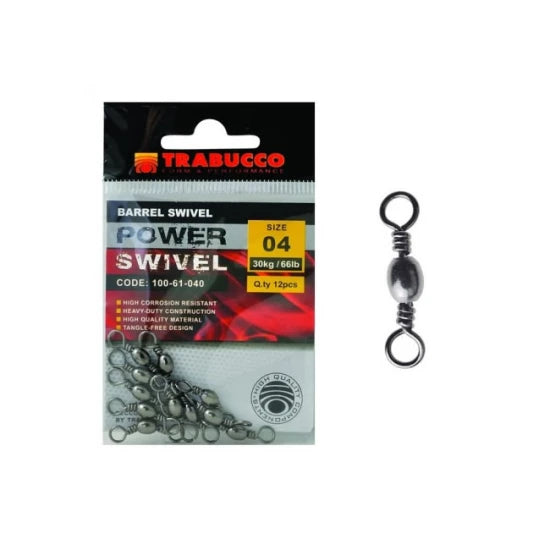 Vartej Trabucco Barrel Swivel Nr.08, 20kg, 12buc/pac