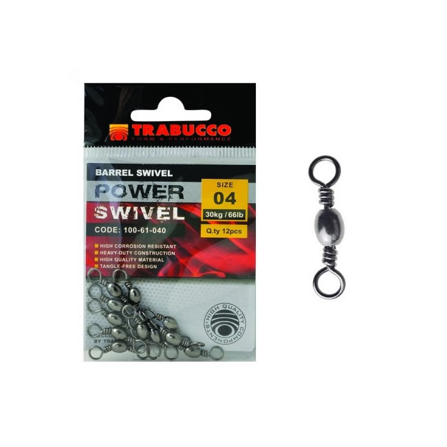Vartej Trabucco Barrel Swivel Nr.10, 16kg, 12buc/pac
