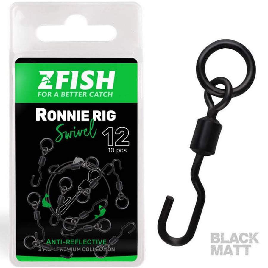 Vartej ZFISH Ronnie Rig Swivel Matt, Size 12, 10buc/pac