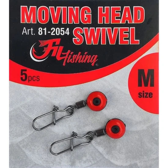 Vartej Cu Margea Culisanta Filfishing Moving Head Swivel M, 5buc/pac