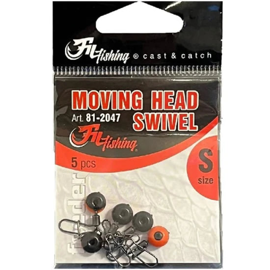 Vartej Cu Margea Culisanta Filfishing Moving Head Swivel S, 5buc/pac