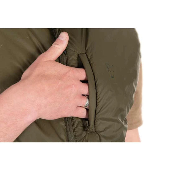 Vesta Fox Olive Quilted 100 Gilet, Kaki, Marimea L
