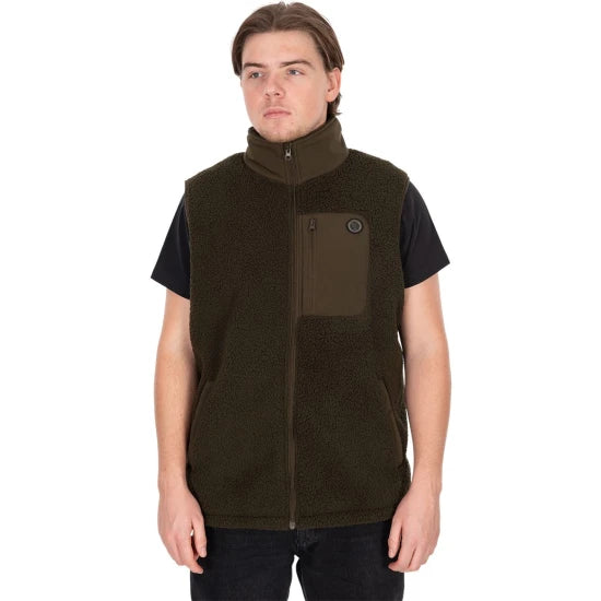 Vesta Fox Olive Sherpa Hybrid Gilet, Marimea L