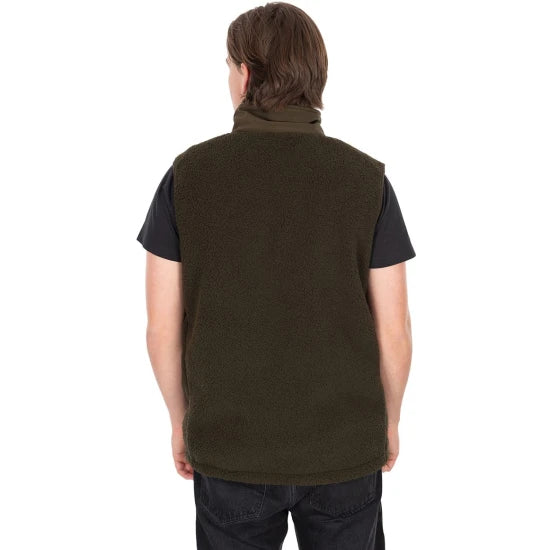 Vesta Fox Olive Sherpa Hybrid Gilet, Marimea S