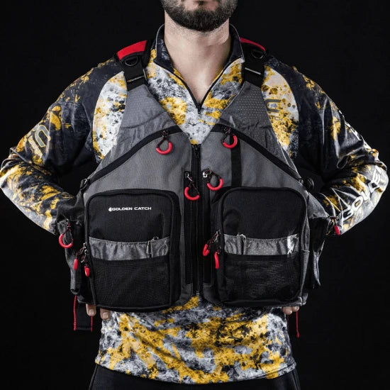 Vesta Pescuit Golden Catch Fishing Vest