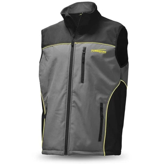 Vesta Tubertini Men's Sleeveless Softshell Vest Tek Gris, Marimea M