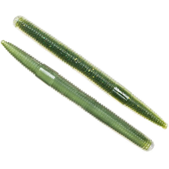 Vierme Live Target Stick Worm, Green / Cream, 12.5cm, 12.7g, 8buc/pac