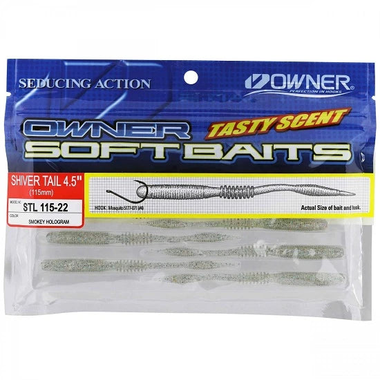 Vierme Owner Shiver Tail 115mm 22 Smokey Hologram