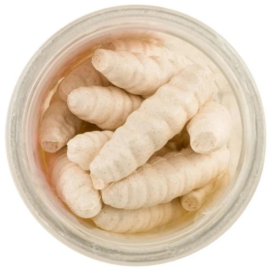 Viermi Berkley Gulp Honey Worm, Original Scent, Milky Shite, 2.5cm