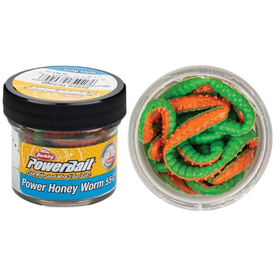 Viermi Berkley Powerbait Honey Green Orange, 2.5cm