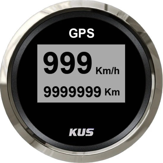 Vitezometru Gps Digital Kus 52mm, Negru
