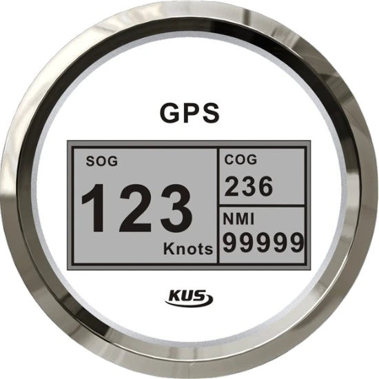 Vitezometru Gps Digital Kus 85mm, Alb