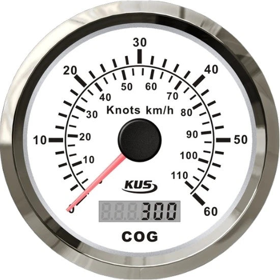 Vitezometru Gps Kus 0-60 Noduri, 85mm, Alb