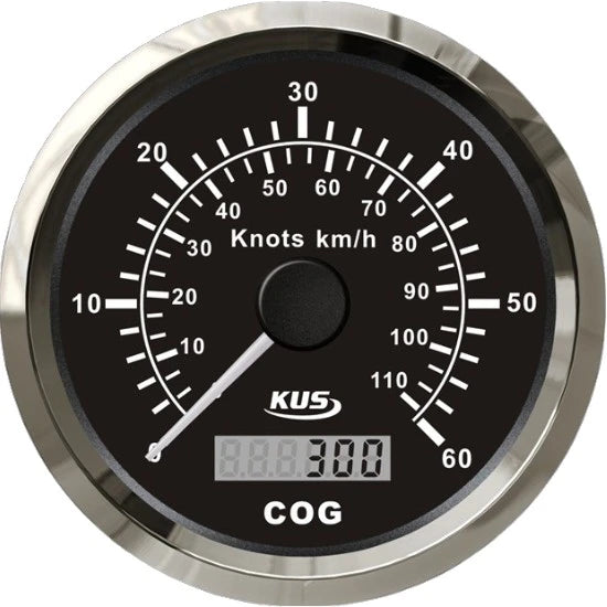 Vitezometru Gps Kus 0-60 Noduri, 85mm, Negru