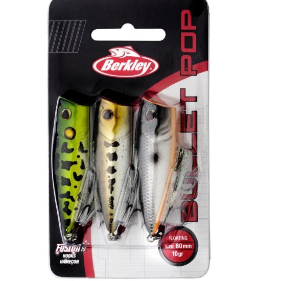 Vobler Berkley Bullet Pop 3-pack, 6cm, 6g, 3buc/pac