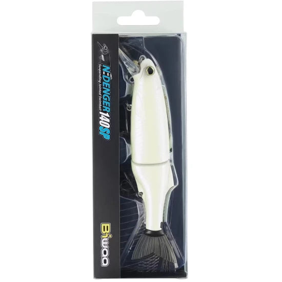 Vobler Biwaa N-denger 140sp, D004 Blanc, 14cm, 35g