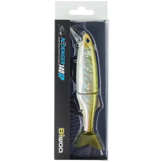 Vobler Biwaa N-denger 140sp, D019 Dos Vert, 14cm, 35g