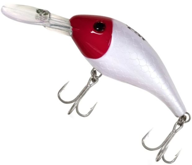 Vobler Black Cat Baby Cranker Sinking, Yellow, Red Head, 25g, 12cm, 1buc/pac