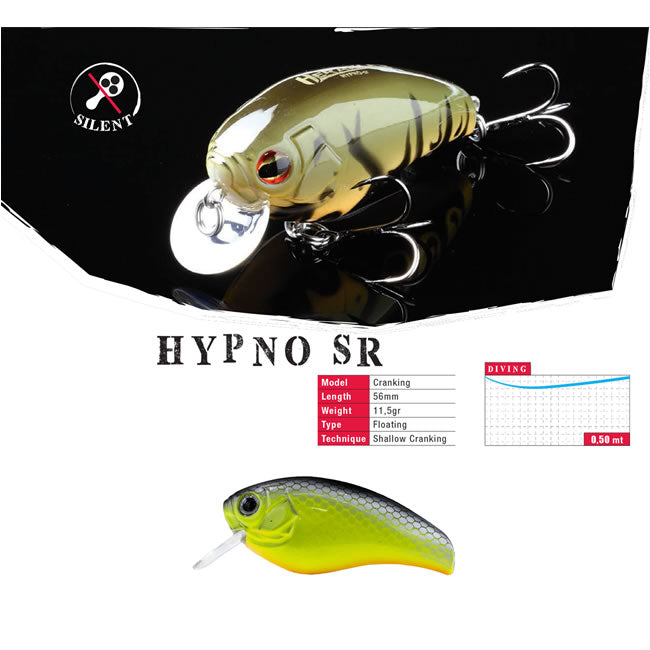Vobler Colmic Herakles Hypno-SR F 5.6cm 11.5g Chartreuse Black Back