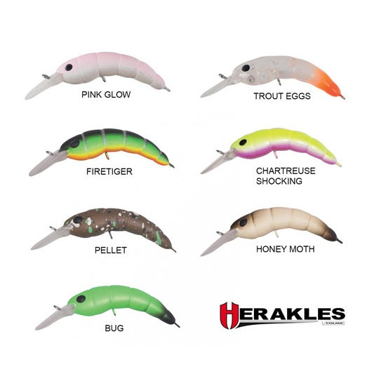 Vobler Colmic Herakles VIBER WORM 12.7cm PLUM GREEN FLK
