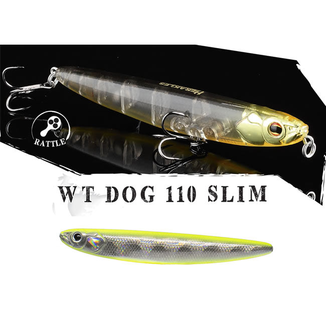 Vobler Colmic Herakles WT-Dog 110 Slim 11cm 13.5g Chartreuse Shine
