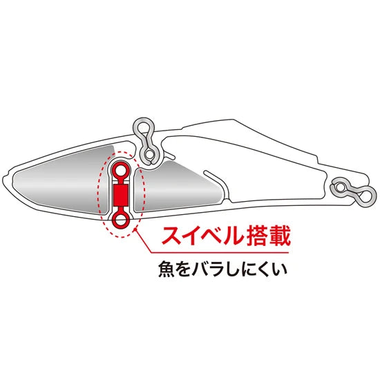 Vobler Duo Bay Ruf Tide Vib 80, Aba0289 Chart Back Candy, 8cm, 25g