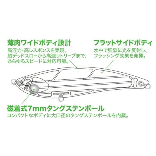 Vobler Duo Bayruf Bulk 95f, Ccc3237 Inakko, 9.5cm, 14g