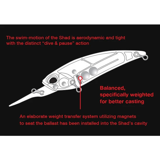 Vobler Duo Realis Shad 59mr Sp, Ccc3516 Ghost Mat Lime Chart, 5.9cm, 4.7g