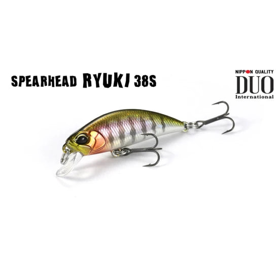 Vobler Duo Spearhead Ryuki 38s, 3.8cm/2.8g, Mat Black Back, 1buc/pac