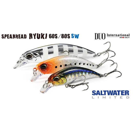 Vobler Duo Spearhead Ryuki 60sw, 6cm/6.5g, Black Back Gb, 1buc/pac