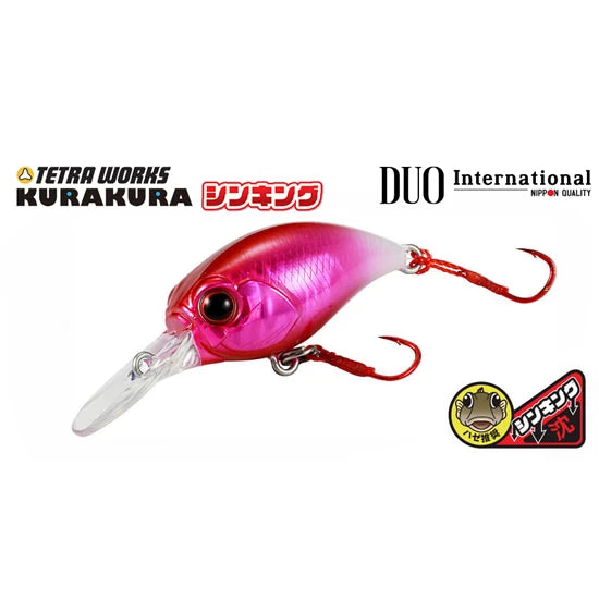 Vobler Duo Tetra Works Kurakura S, Ccc0154 Pink Gold Isome, 3cm, 2.9g