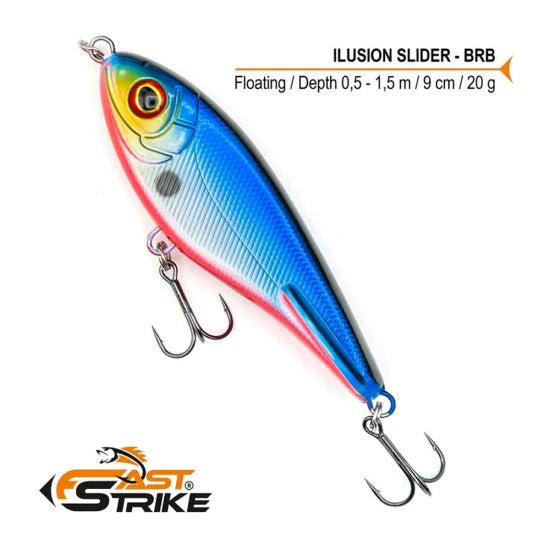 Vobler Fast Strike Ilusion Slider, 9cm, 20g, Culoare Brb, 1buc/pac