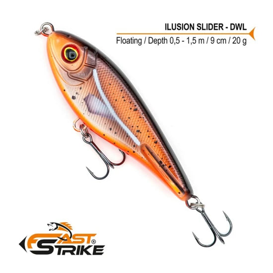 Vobler Fast Strike Ilusion Slider, 9cm, 20g, Culoare Dwl, 1buc/pac