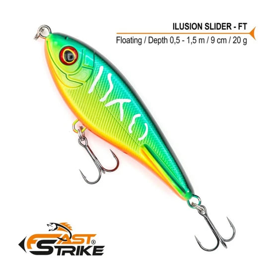 Vobler Fast Strike Ilusion Slider, 9cm, 20g, Culoare Ft, 1buc/pac