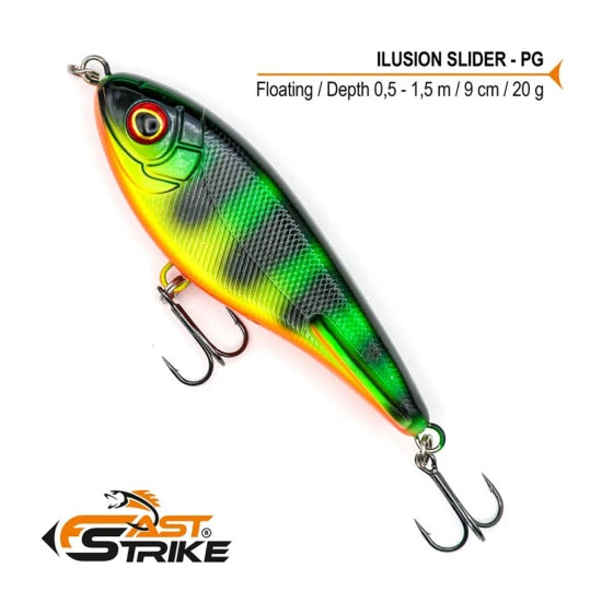 Vobler Fast Strike Ilusion Slider, 9cm, 20g, Culoare Pg, 1buc/pac