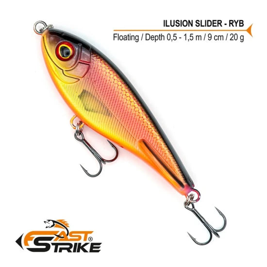 Vobler Fast Strike Ilusion Slider, 9cm, 20g, Culoare Ryb, 1buc/pac