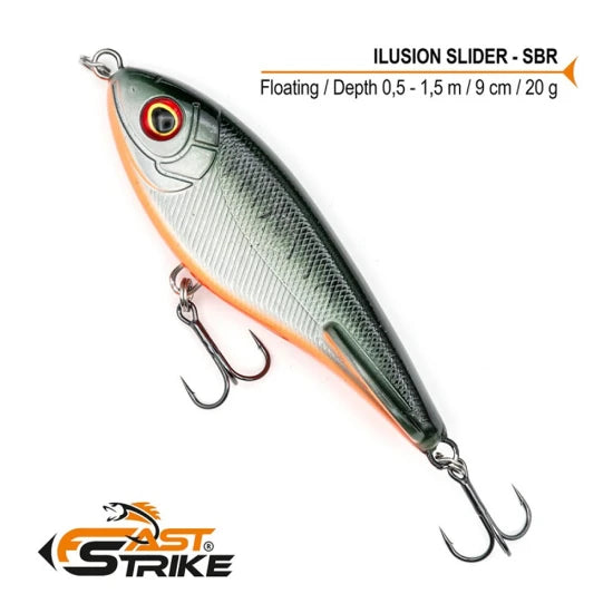 Vobler Fast Strike Ilusion Slider, 9cm, 20g, Culoare Sbr, 1buc/pac
